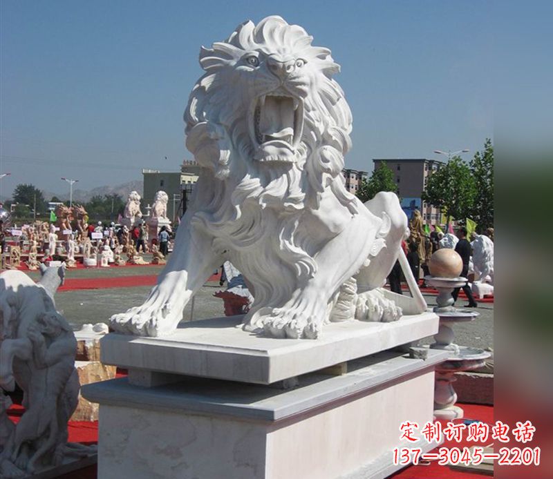 湖南狮子雕塑,带来王者气派