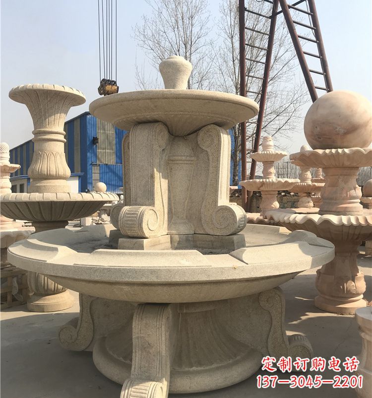 湖南石雕喷泉池:定制精美的雕塑水池
