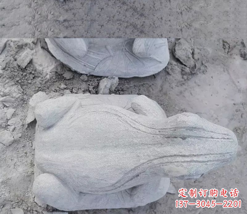 湖南石雕青蛙雕塑