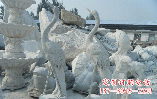 湖南石雕仙鹤