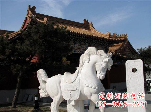 湖南石雕小马