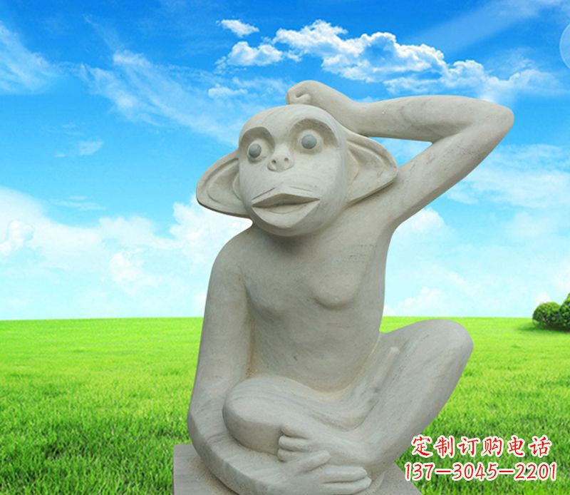 湖南石雕小猴子