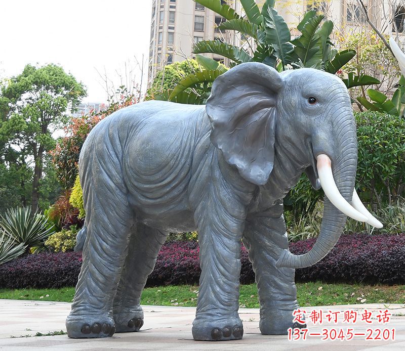 湖南石雕小区动物大象