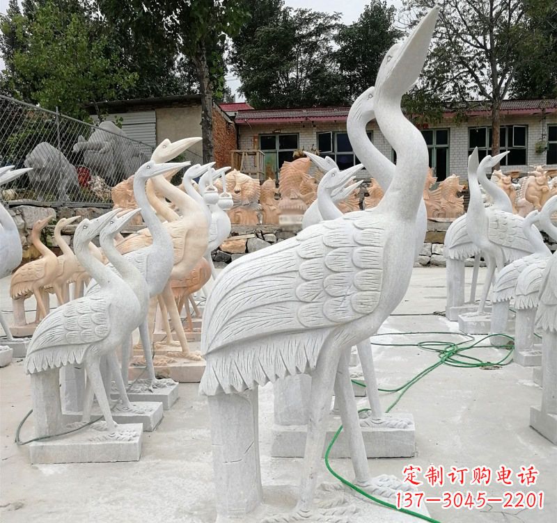 湖南石雕小仙鹤