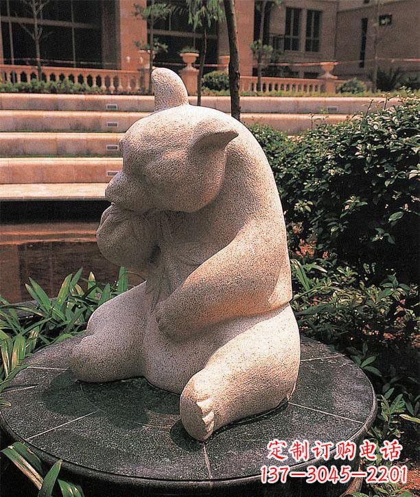 湖南石雕熊猫