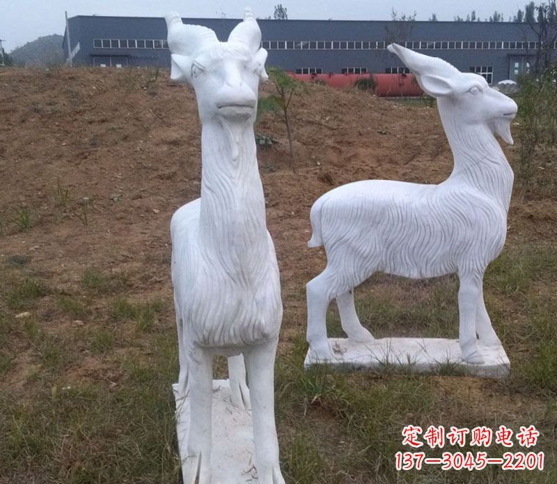 湖南石雕羊动物雕塑
