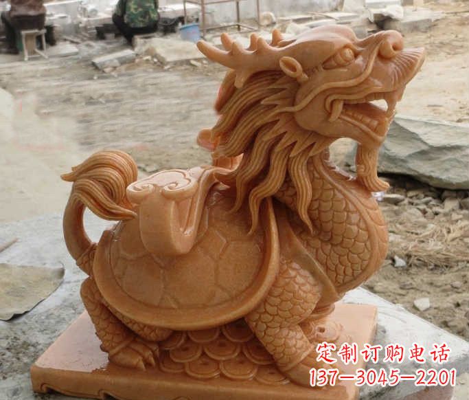 湖南石雕招财龙龟