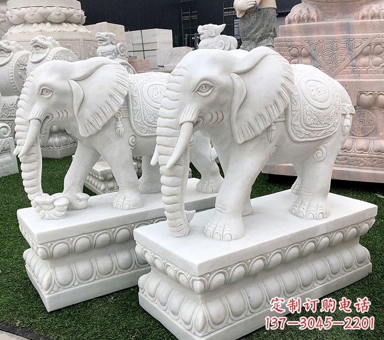 湖南石浮雕大象