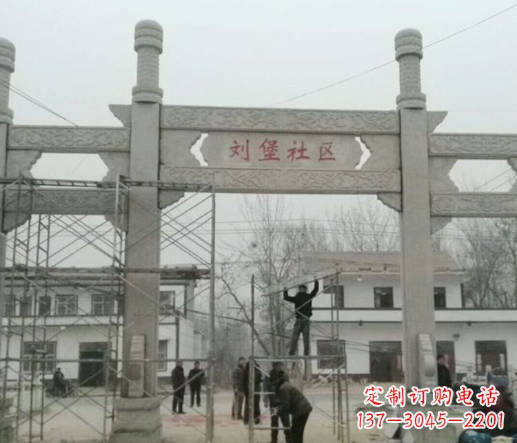 湖南石牌坊道路石雕