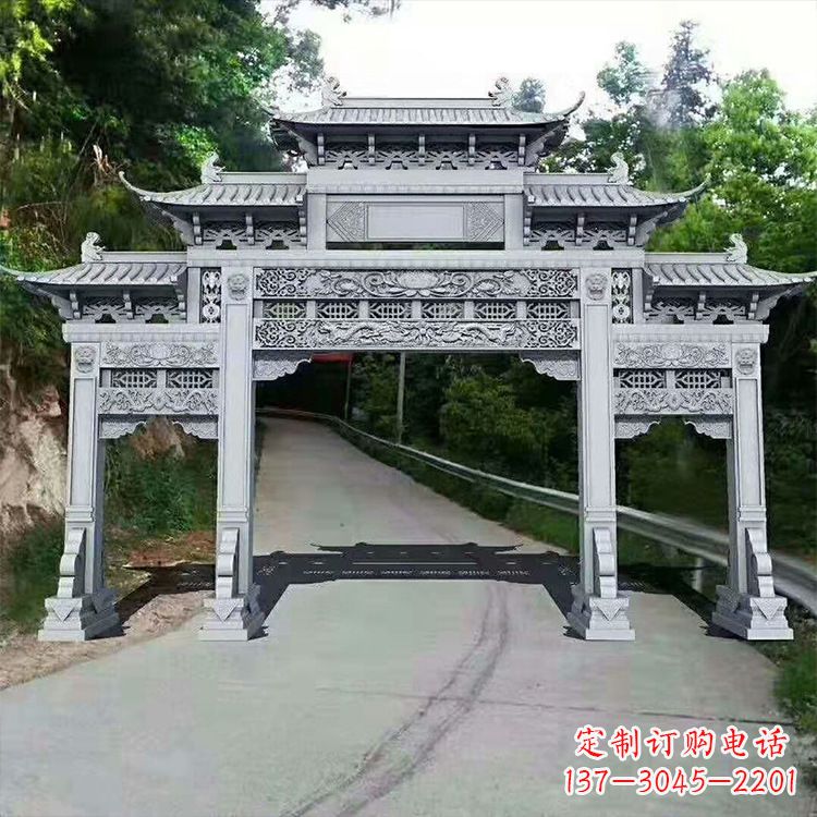 湖南石牌楼青石牌坊