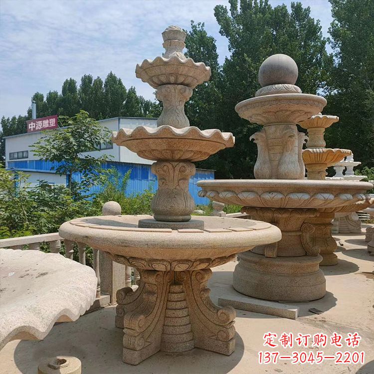 湖南石喷泉 石雕刻