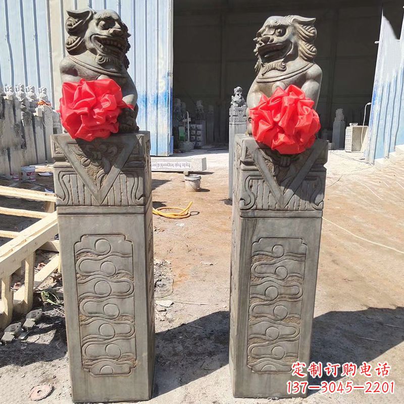 湖南石狮子栓马桩