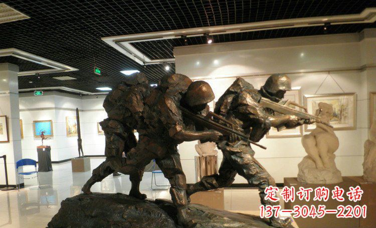 湖南士兵突击战士铜雕