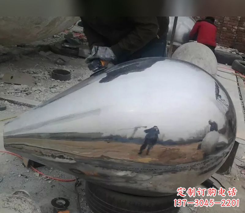 湖南水滴不锈钢商场雕塑