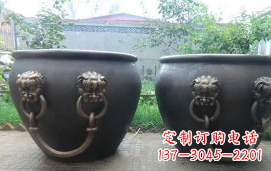 湖南水缸寺庙景观铜雕