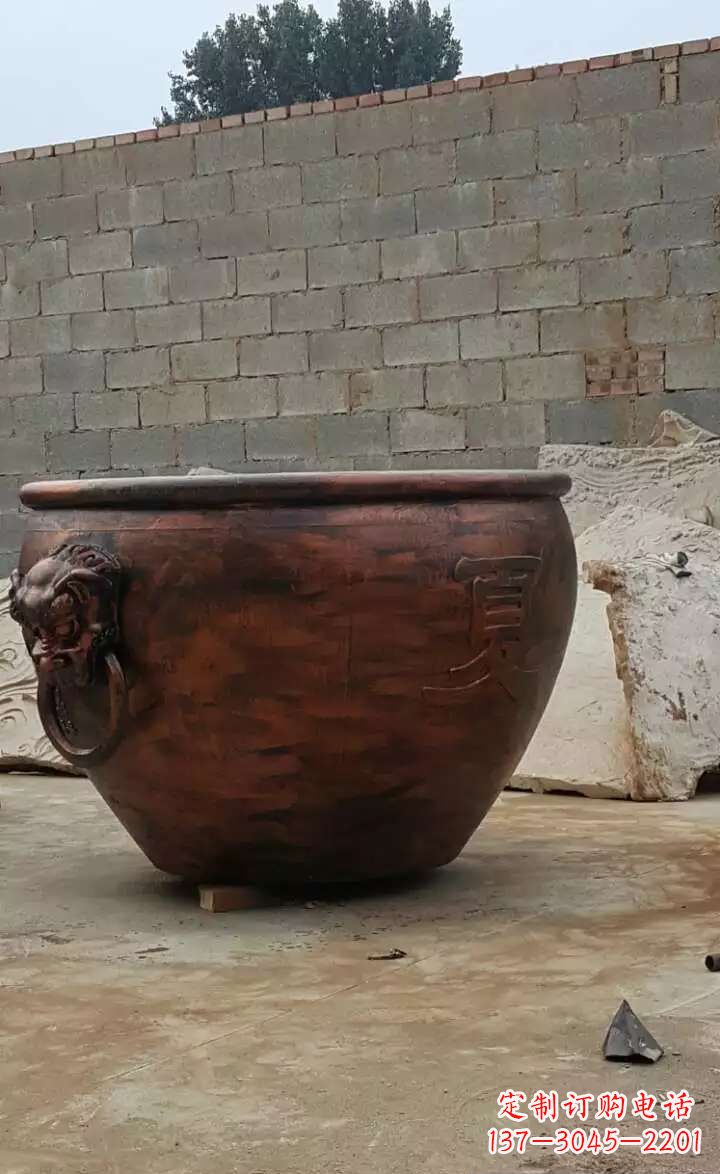 湖南水缸铜雕
