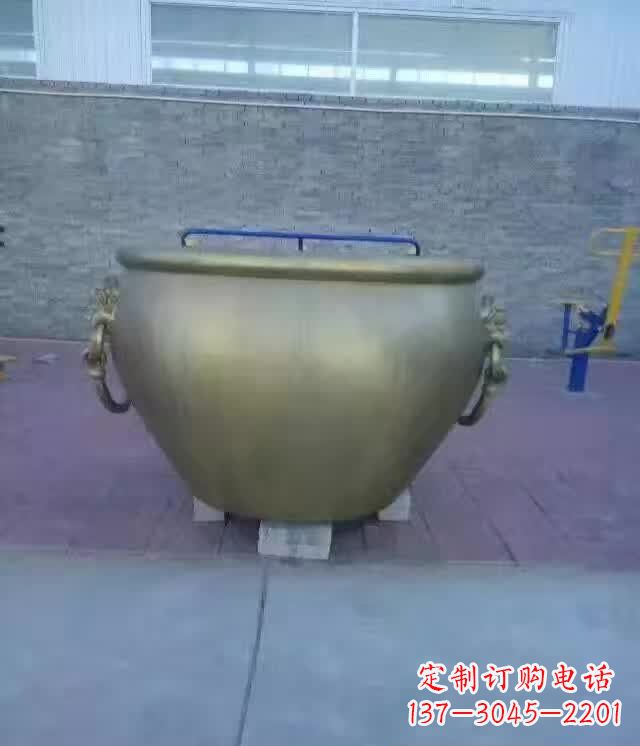 湖南水缸铜雕塑