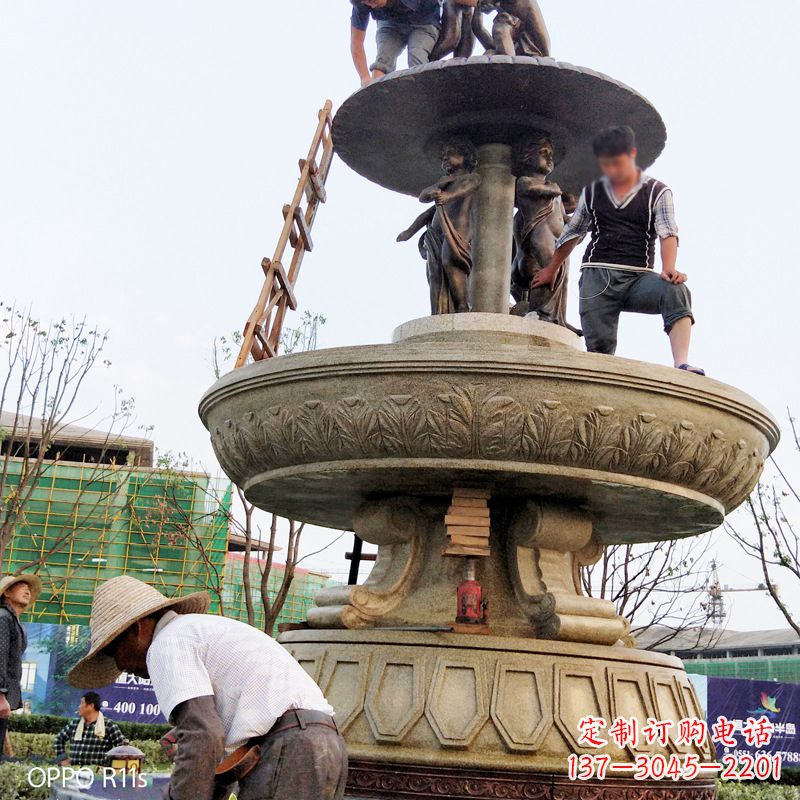 湖南水头石雕喷泉