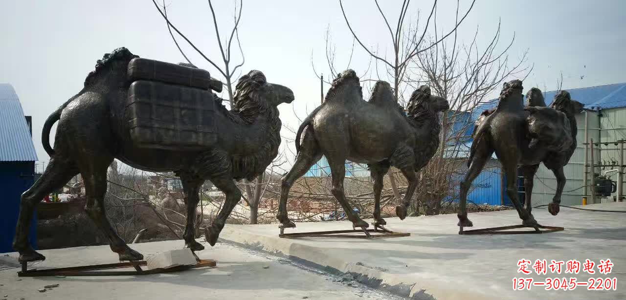 湖南丝绸之路铜骆驼雕塑