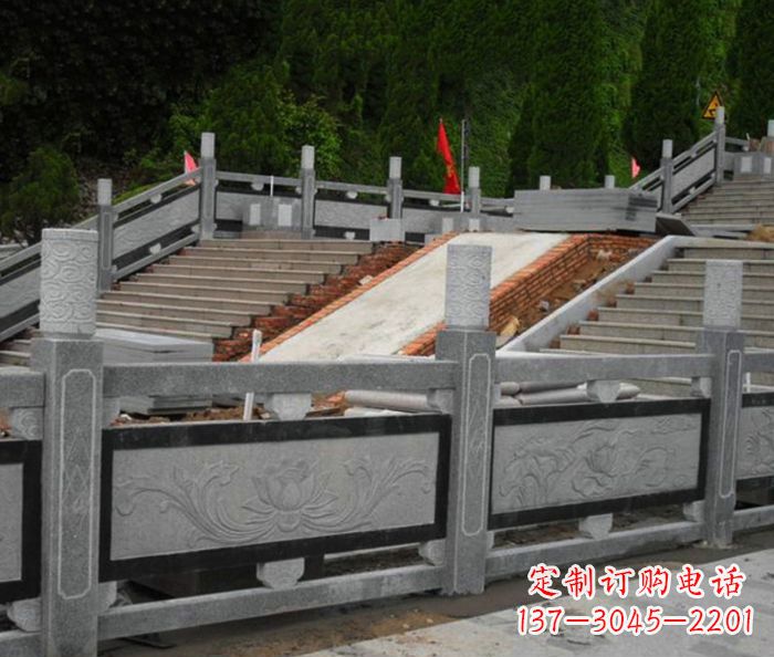 湖南寺庙景观仿古石栏板 (2)
