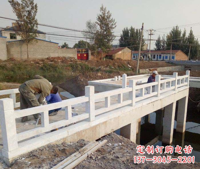 湖南寺庙景观汉白玉栏板石雕