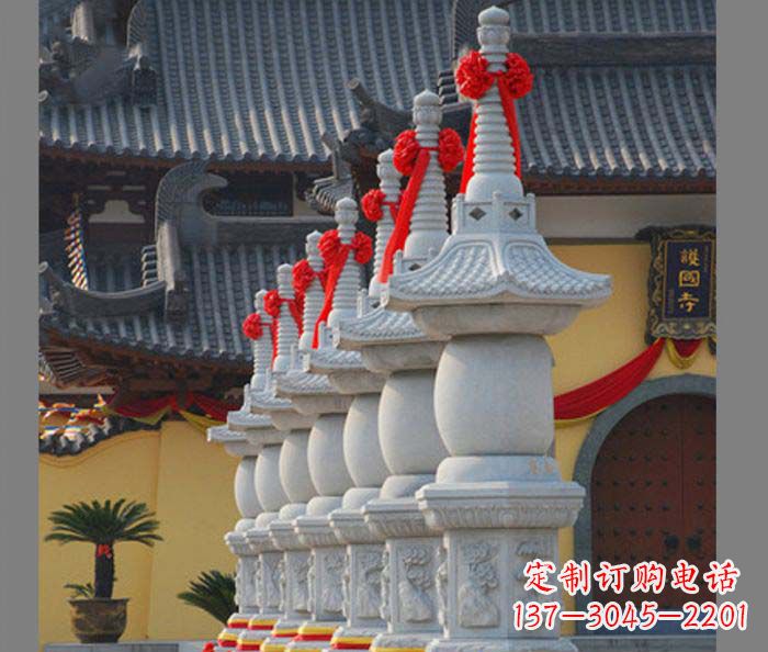 湖南寺庙景观舍利塔石雕