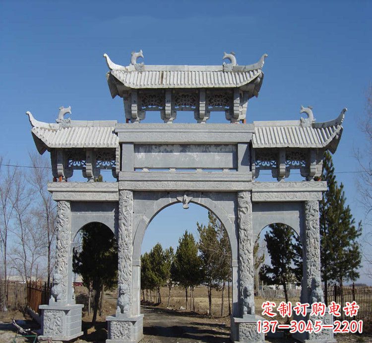 湖南寺庙石牌坊