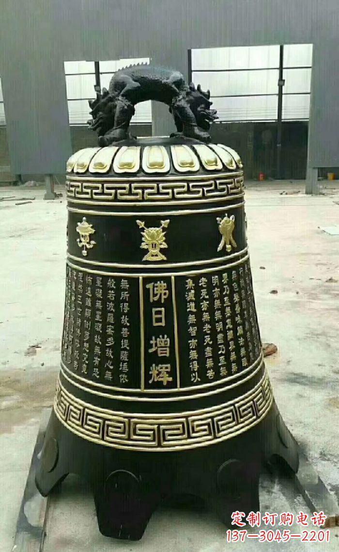 湖南寺庙铜钟雕塑 (6)