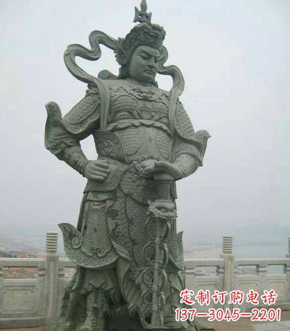 湖南寺庙韦陀菩萨石雕