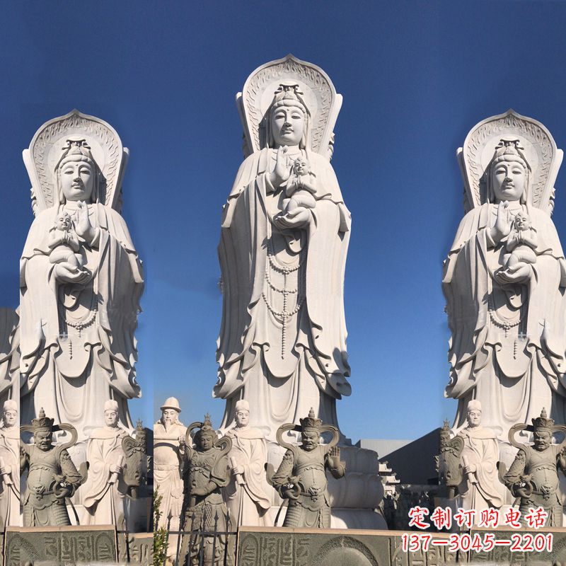 湖南送子观音大型石雕塑