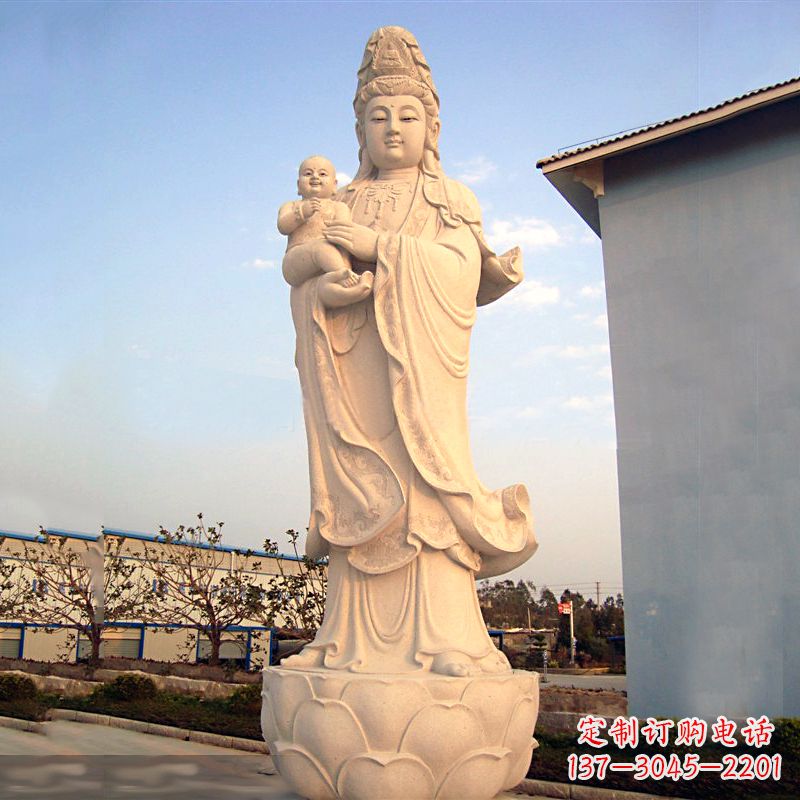 湖南送子观音石雕
