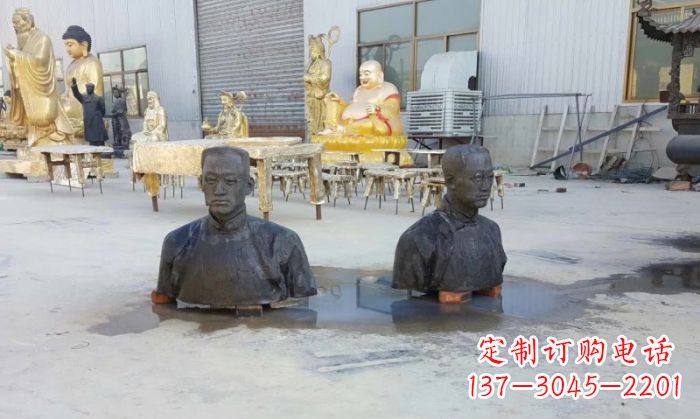 湖南陶行知半身像铜雕