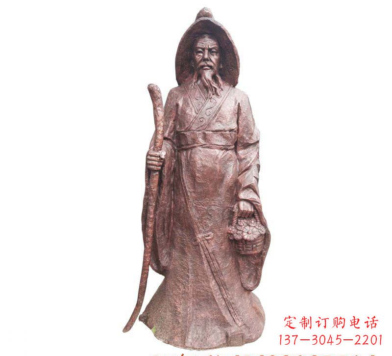 湖南陶渊明铜雕像