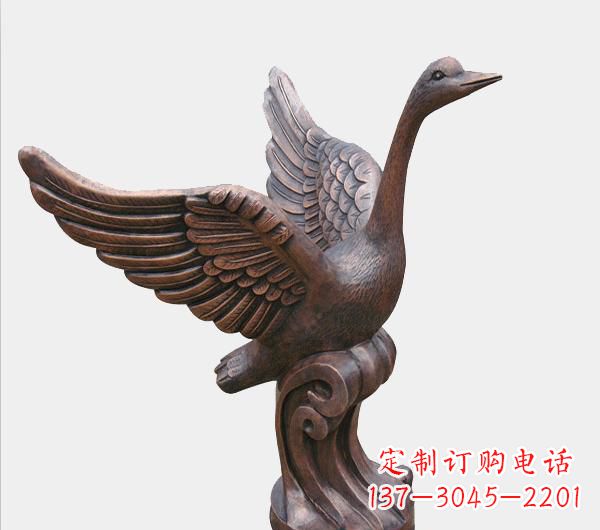 湖南天鹅锻铜雕塑