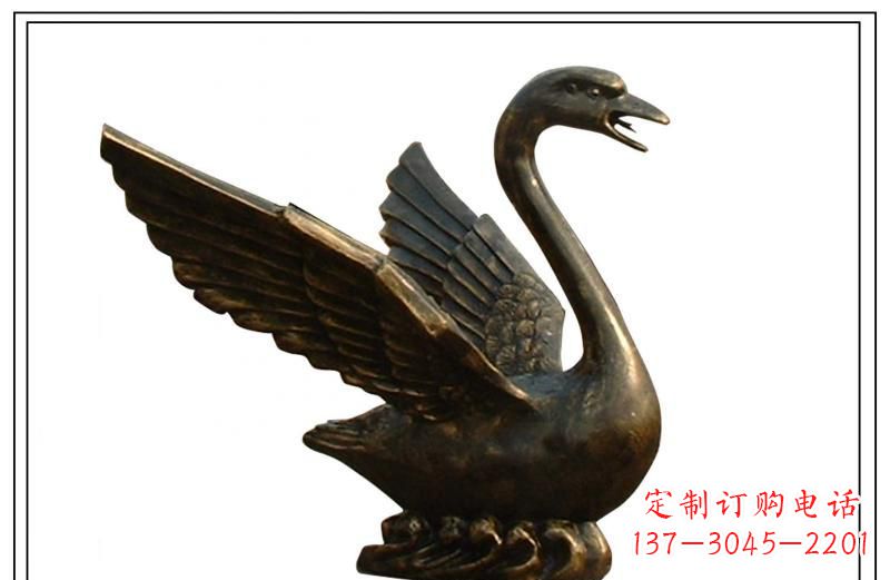 湖南天鹅喷泉铜雕