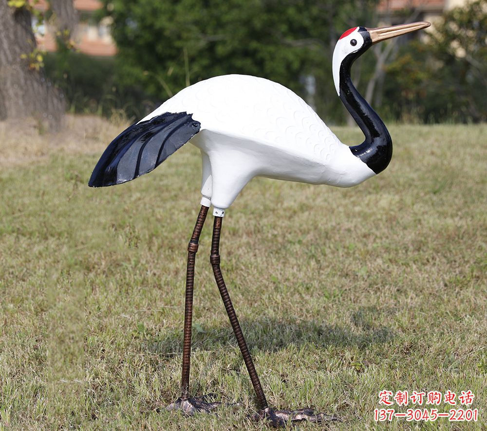 湖南庭院仙鹤雕塑