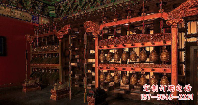 湖南铜编钟古代乐器铜雕