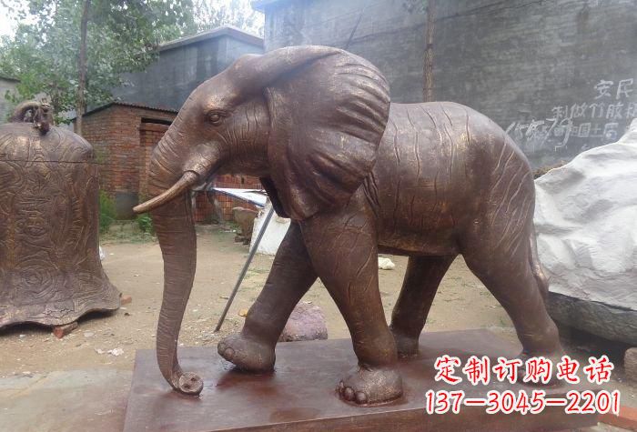 湖南铜大象雕塑