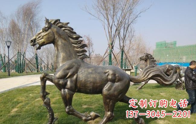 湖南铜雕奔马
