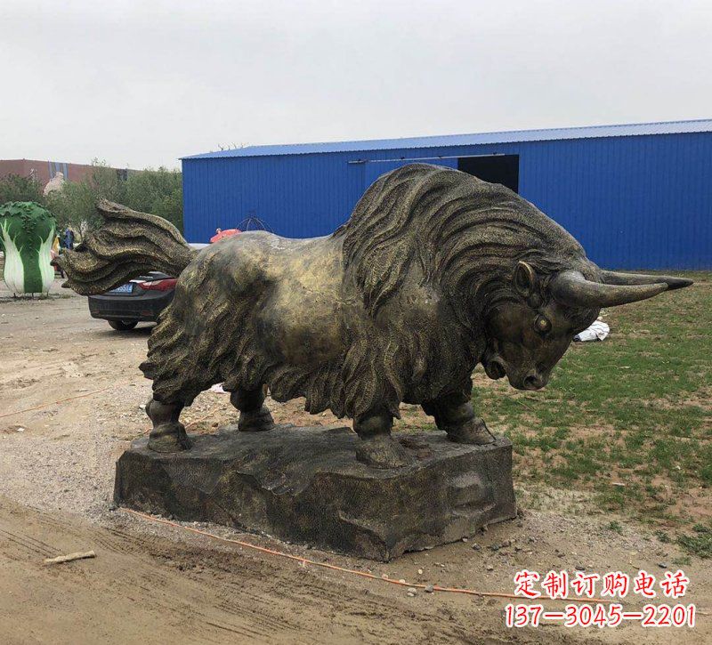 湖南铜雕奔牛雕塑