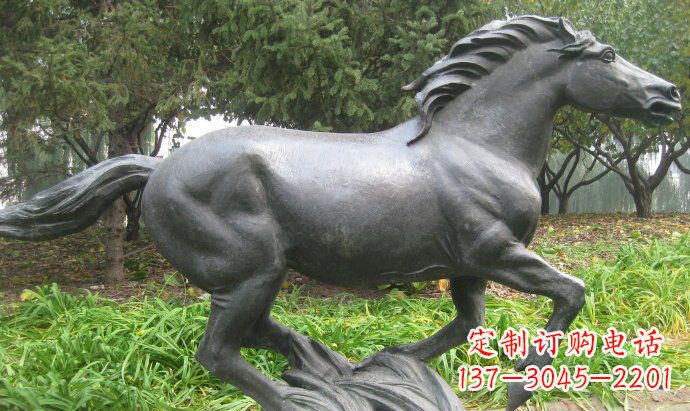 湖南铜雕奔马公园动物雕塑