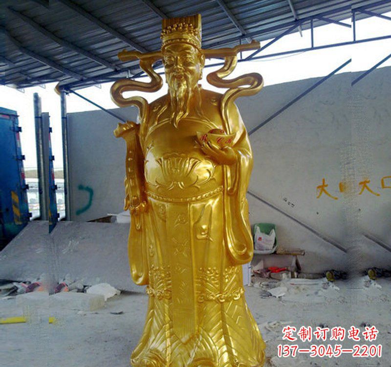 湖南铜雕财神雕像