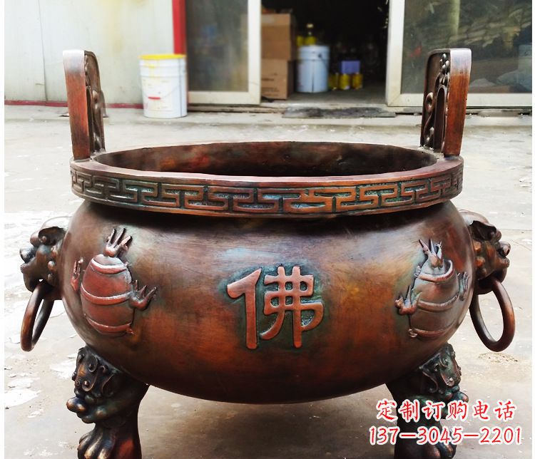 湖南铜雕祠堂景观香炉