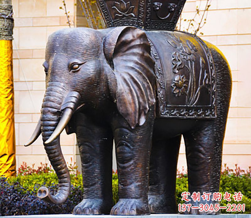 湖南铜雕大象