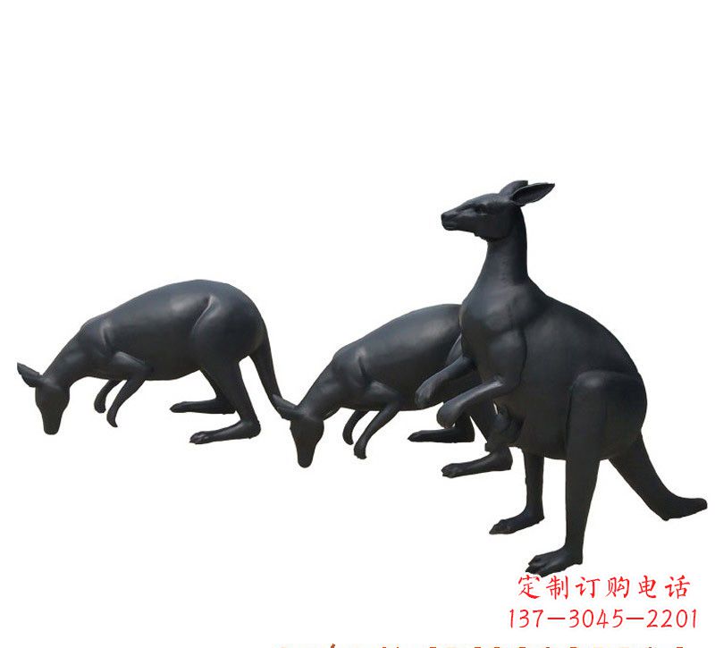 湖南铜雕袋鼠雕塑