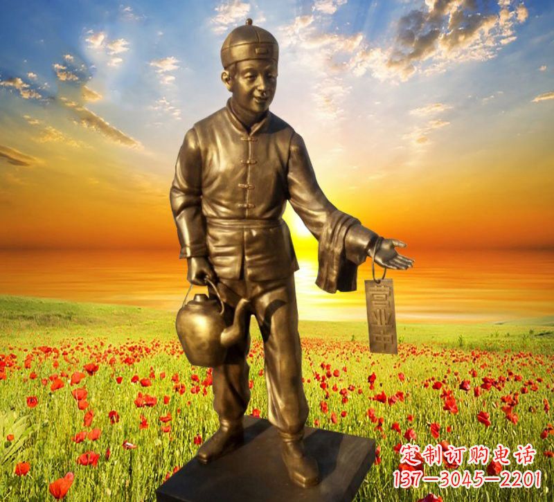 湖南铜雕店小二