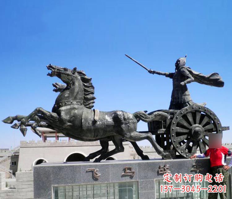湖南铜雕飞马战车