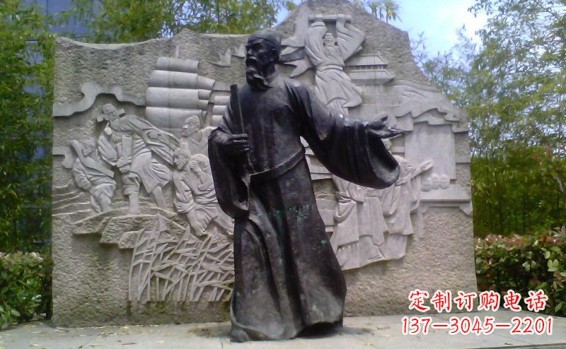 湖南铜雕古代名人雕塑