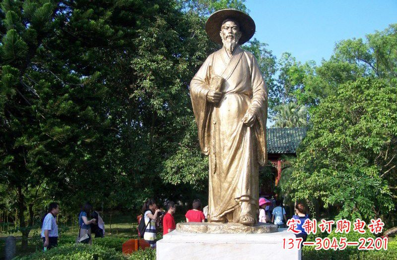 湖南铜雕古代名人苏轼苏东坡