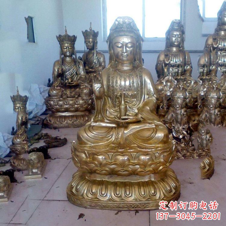湖南铜雕观音雕塑